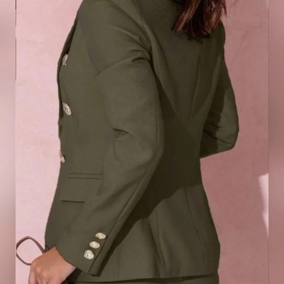 Green Women's Pants Set